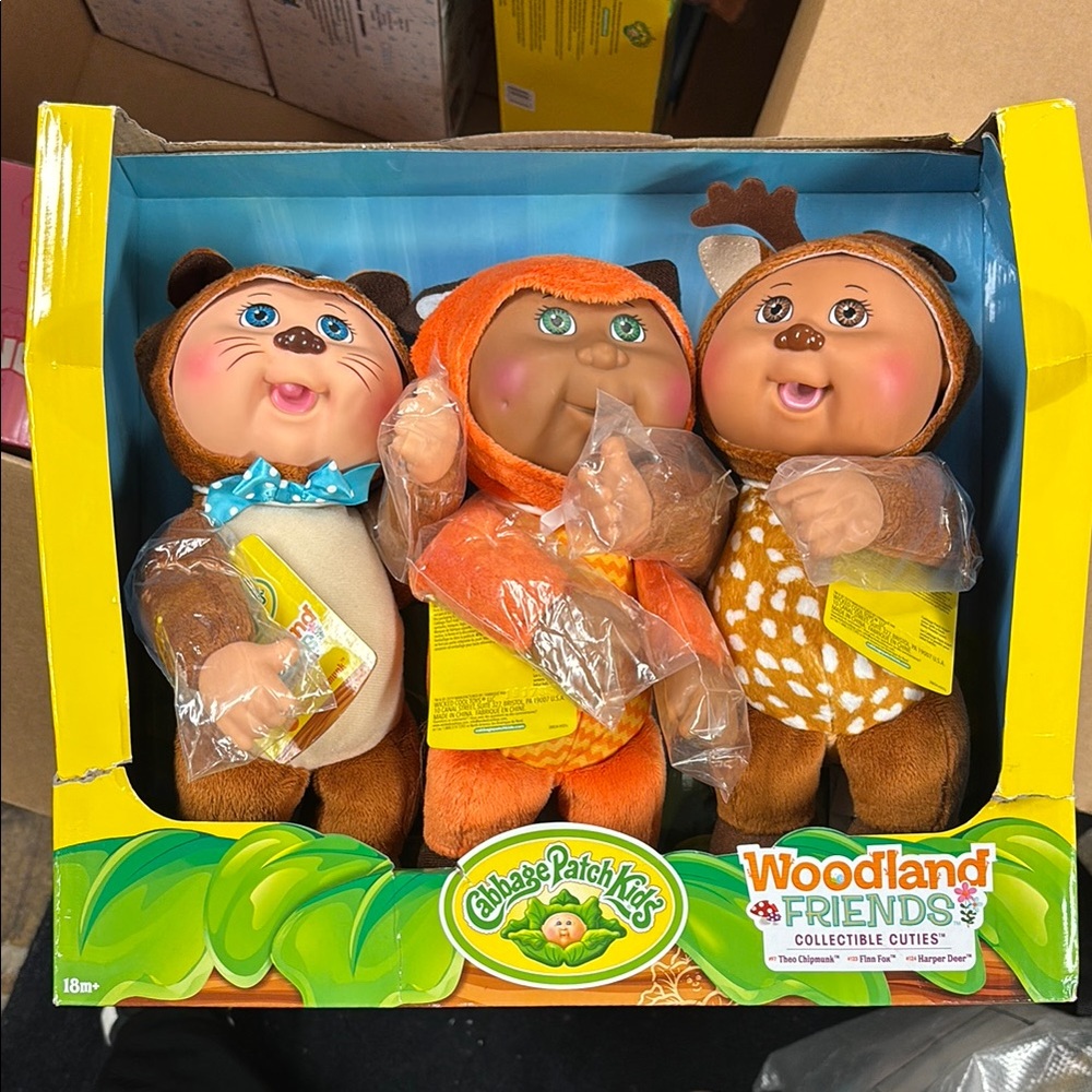 New Cabbage Patch Kids -Woodland friends Collectible 
3 Pack